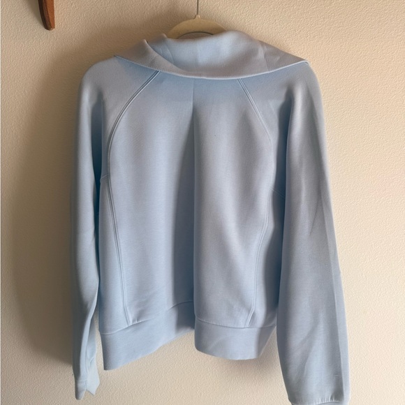 Spanx Air Essentials Sky Blue Sweatshirt Size L - Picture 6 of 7